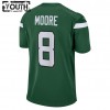 Maillot New York Jets Elijah Moore 8 Nike Vert 2021 NFL Draft - Enfant